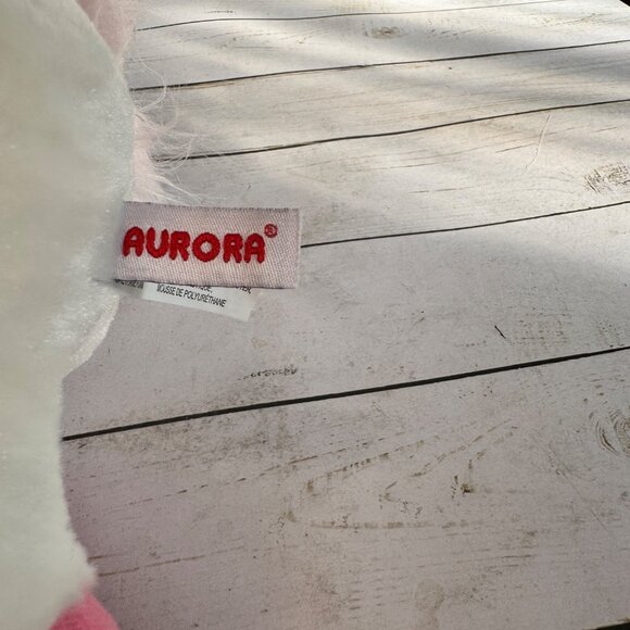 Aurora Cowboy Horse Plush White Pink Hat Bandana Boots Stuffed Animal 8" Toy - Picture 8 of 11